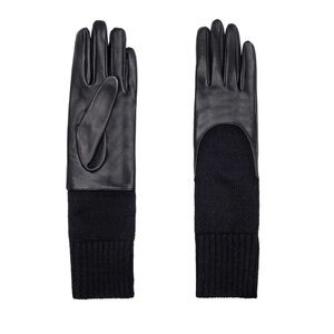 Gala Nappa Leather & Cashmere Gloves Size 7.5